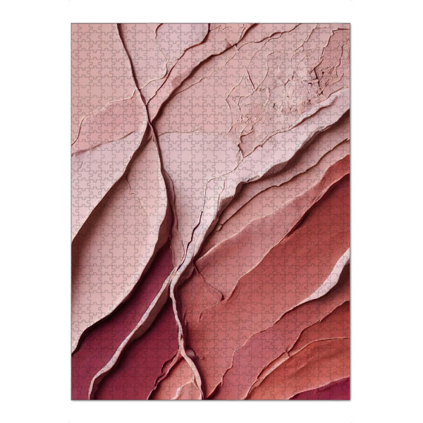 Puzzle Ravensburger "Pink Lipstick" artboxONE - Abstrakt,Fashion - Makeup,Schminke,Abstrakt,Farben,Pink,Lippenstift,Visagist,Treechild,Rosa