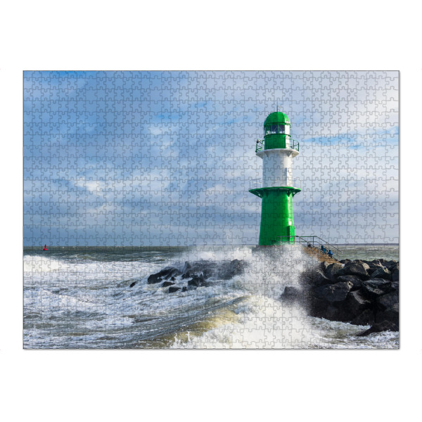 Puzzle Ravensburger "Wellen, Wolken, Molenturm" artboxONE - Natur,Reise,Architektur,Reise / Strand und Meer
