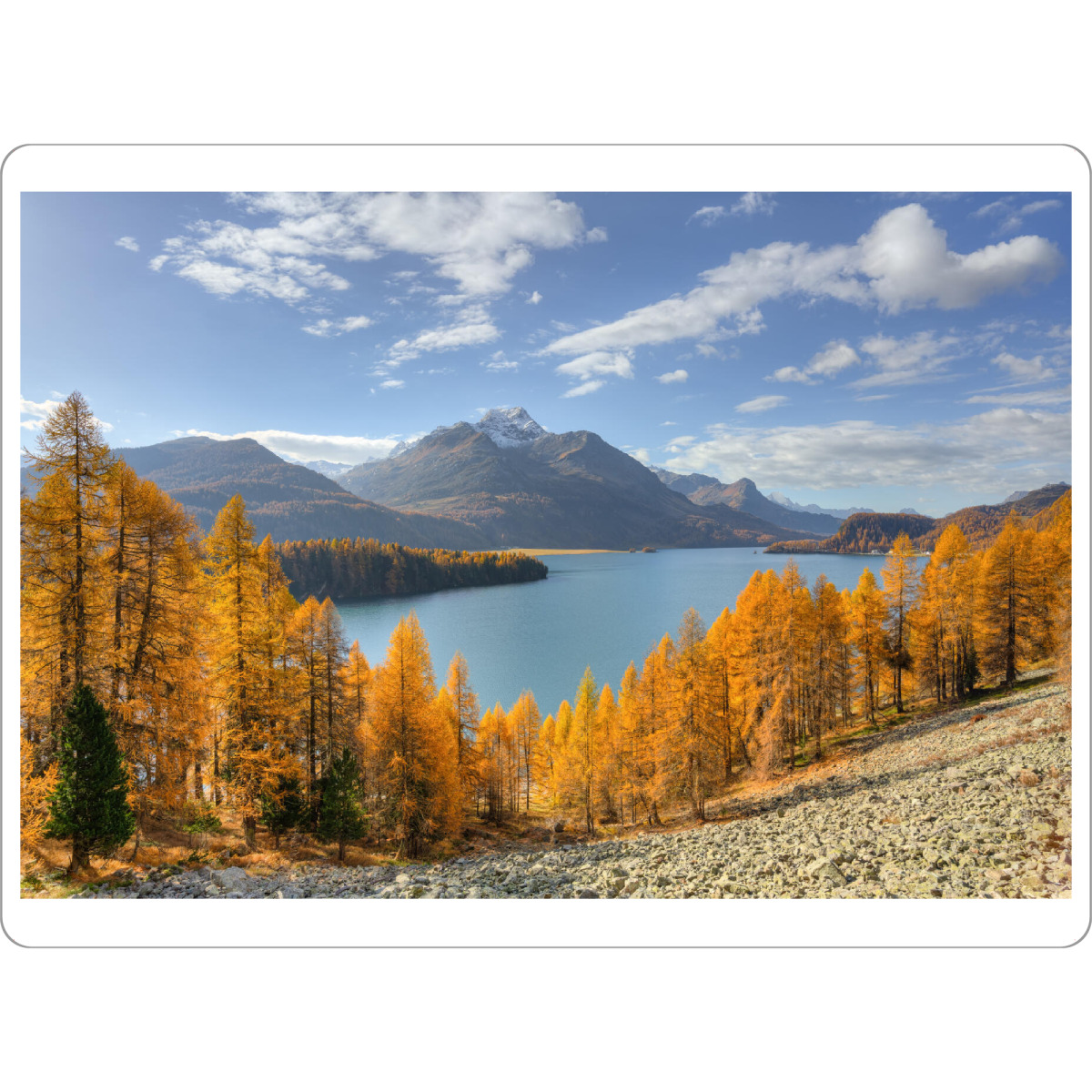 Tischset "Herbsttag am Silsersee im Engadin" artboxONE - Natur,Reise,Reise / Länder