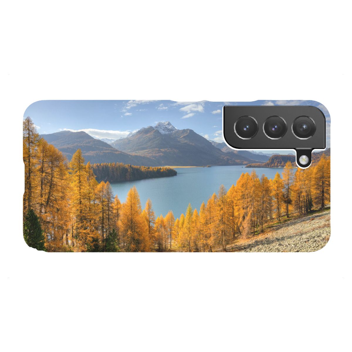 Samsung Galaxy "Herbsttag am Silsersee im Engadin" Premium-Case Handyhülle artboxONE