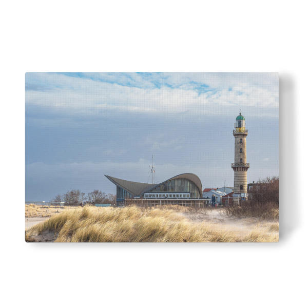 Leinwandbild "Teepott, Leuchtturm und Düne" artboxONE - Natur,Reise,Architektur