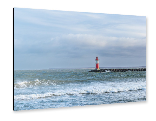 Alu-Dibond "Wolken, Molenturm, Wellen" 30x20 cm artboxONE