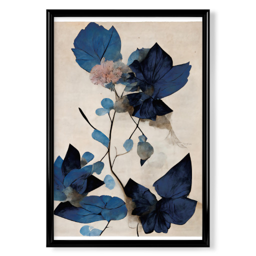 Pressed Blue Flowers