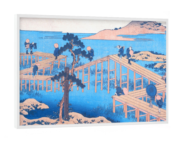 Poster mit weißem Rahmen "Alte Ansicht von Yatsuhashi" artboxONE - Reise,Reise / Asien,Reise / Länder