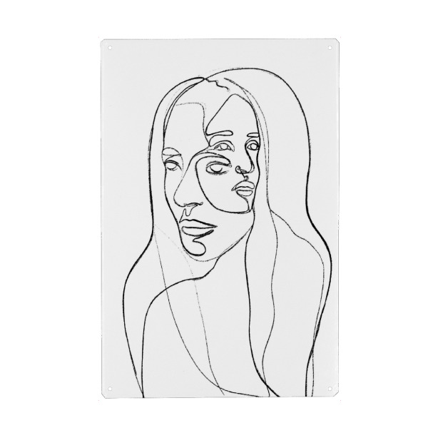 Metall Poster "Thoughts" artboxONE - Abstrakt,Menschen,Für Mama,Für Papa