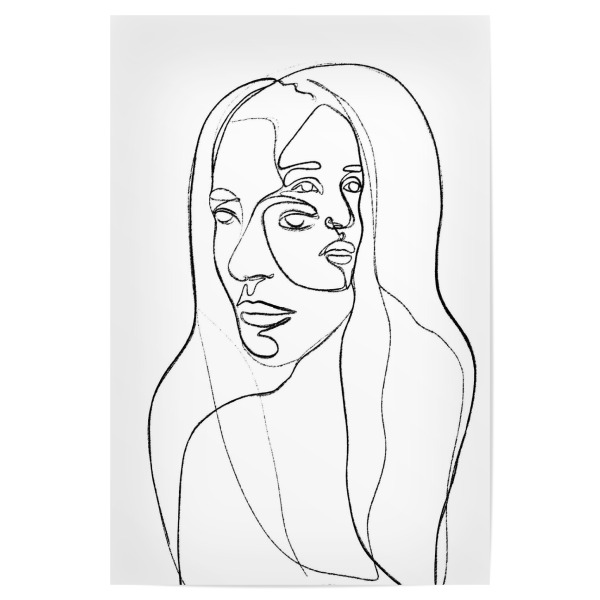 Poster "Thoughts" artboxONE - Abstrakt,Menschen,Für Mama,Für Papa