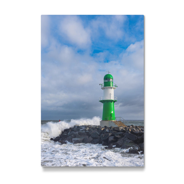 Galerie-Print "Wolken, Mole, Wellen" 30x20 cm artboxONE