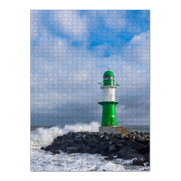 Puzzle Ravensburger "Wolken, Mole, Wellen" artboxONE - Natur,Reise,Architektur,Reise / Strand und Meer