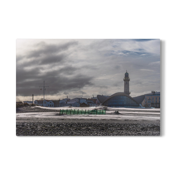 Galerie-Print "Sand, Düne, Teepott, Leuchtturm" 30x20 cm artboxONE