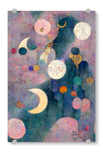 Acrylglasbild "Pastel Dreams" artboxONE - Für Kinder,Abstrakt,Für Mama,Galaxy