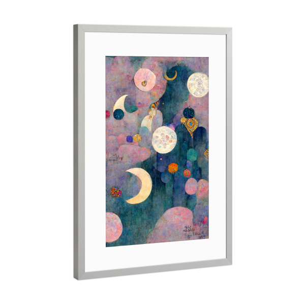 Poster mit Rahmen Silber "Pastel Dreams" artboxONE - Für Kinder,Abstrakt,Für Mama,Galaxy