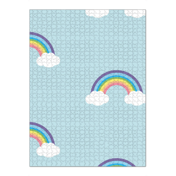 Puzzle Ravensburger "Regenbogen auf Wolken" artboxONE - Natur,Für Kinder - Bunt,Wolken,Regenbogen,Kinder,Kinderzimmer,Illustration,Muster