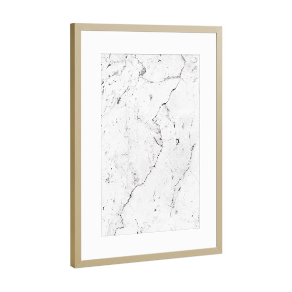 Poster mit Rahmen Gold "Marmor Muster" artboxONE - Abstrakt,Marmor - Marmor,Muster,Abstrakt,Für frauen,Formen
