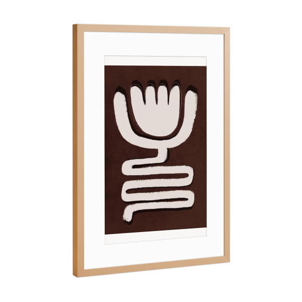 Poster mit Rahmen Kupfer "The Flower Of Life" artboxONE - Natur,Floral,Abstrakt,Für Mama