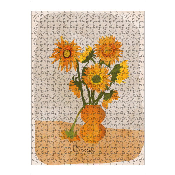 Puzzle Ravensburger "Sunflowers art" artboxONE - Natur,Floral,Abstrakt