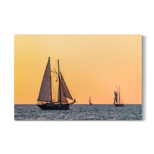 Galerie-Print "Windjammer, Meer, Sonnenuntergang" 30x20 cm artboxONE