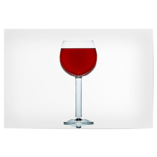 Poster "Ein Glas mit Rotwein" artboxONE - Essen & Trinken - Wein,Glas,Weinglas,Getränk,Trinken,Rotwein