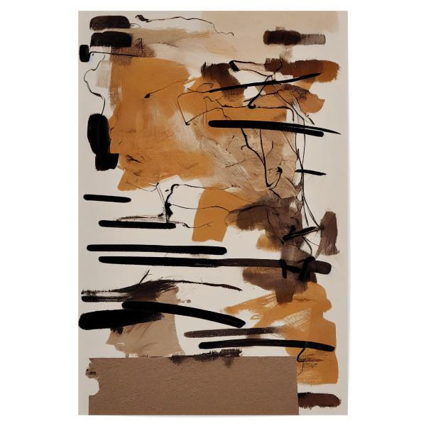 Poster 30x20 cm "Rusty Machine" artboxONE - Abstrakt,Geometrie - Abstrakt,Pinselstrich,Dekorativ,Erdfarben,Naturfarben,Treechild