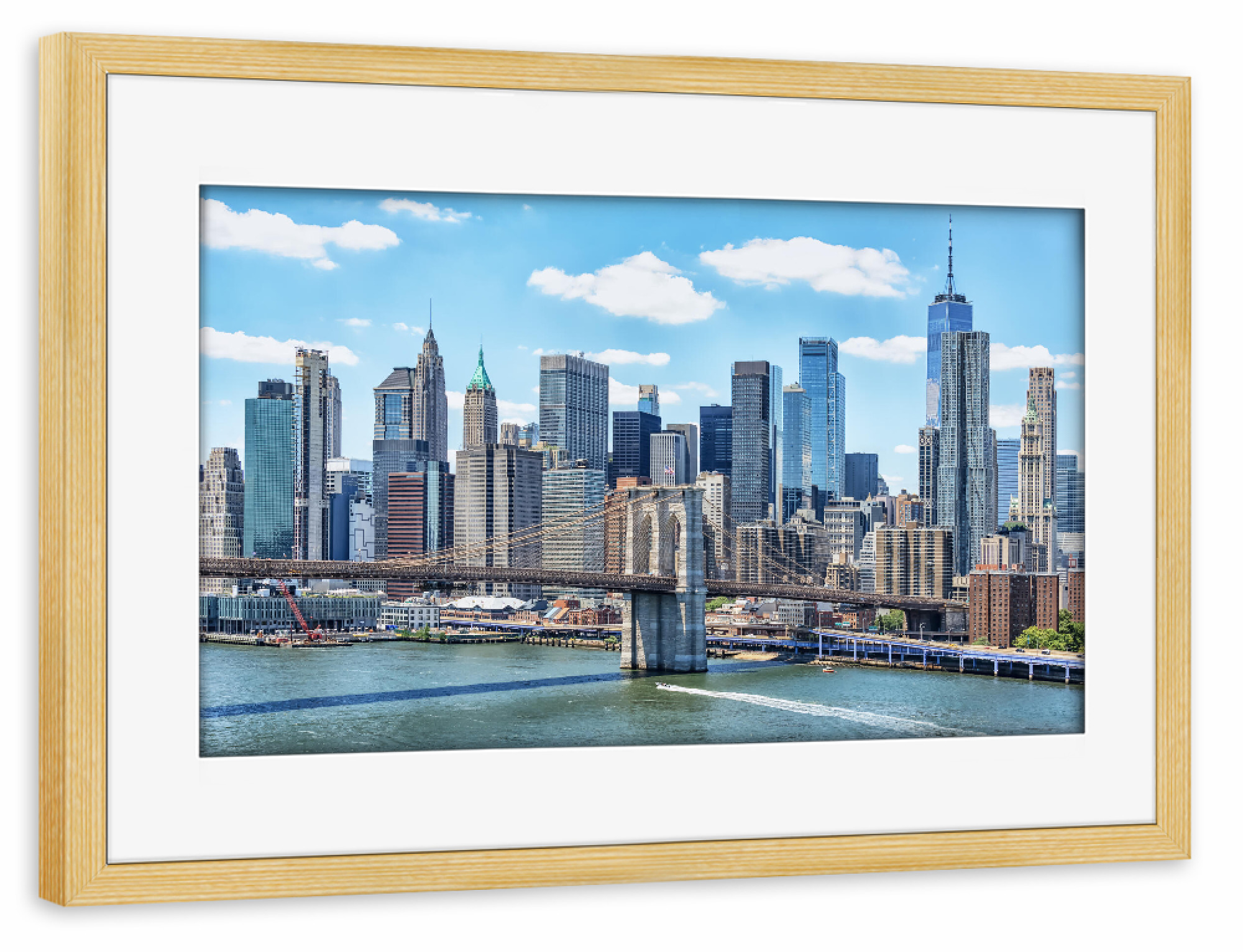 Poster mit Rahmen kiefer "New York-Vibes" artboxONE - Städte,Städte / New York,Reise,Architektur,Reise / Länder