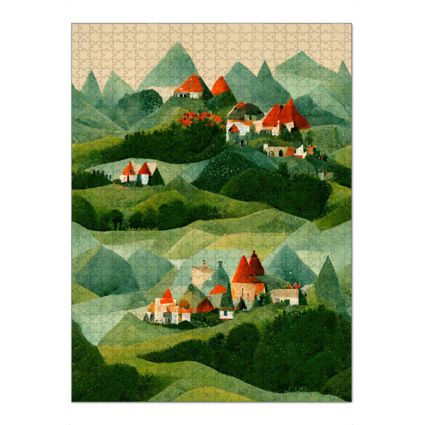Puzzle Ravensburger "Grüne Heide" artboxONE - Städte,Natur,Für Kinder