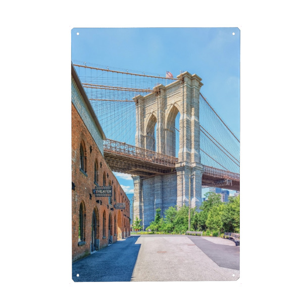 Holzbild "Brooklyn-Vibes" artboxONE - Städte,Städte / New York,Reise,Architektur,Reise / Länder