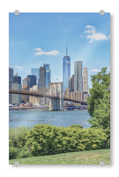 Acrylglasbild "New York von Brooklyn" artboxONE - Städte,Städte / New York,Reise,Architektur,Reise / Länder