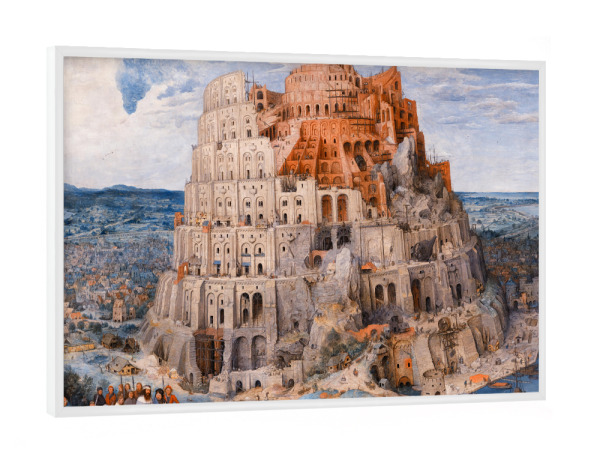 Poster mit weißem Rahmen "Der Turmbau zu Babel" artboxONE - Städte,Reise,Architektur,Reise / Asien,Städte / Weitere