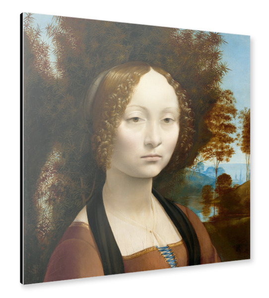 Alu-Dibond "Ginevra de' Benci" 30x30 cm artboxONE