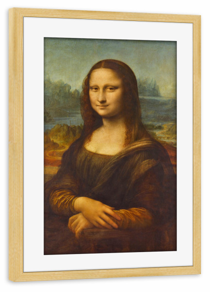 Poster mit Rahmen kiefer "Joconde" artboxONE - Menschen