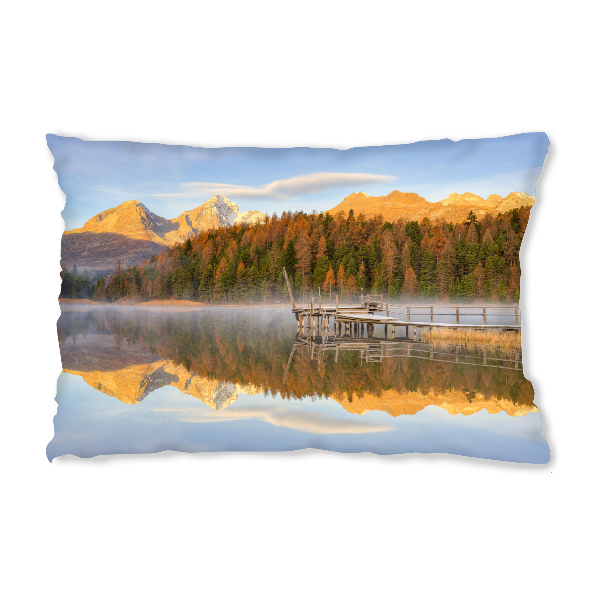 Design-Kissen "Morgens am Stazersee" artboxONE - Natur,Reise,Reise / Länder