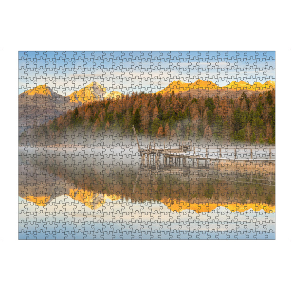 Puzzle Ravensburger "Sonnenaufgang am Stazersee" artboxONE - Natur,Reise,Reise / Länder