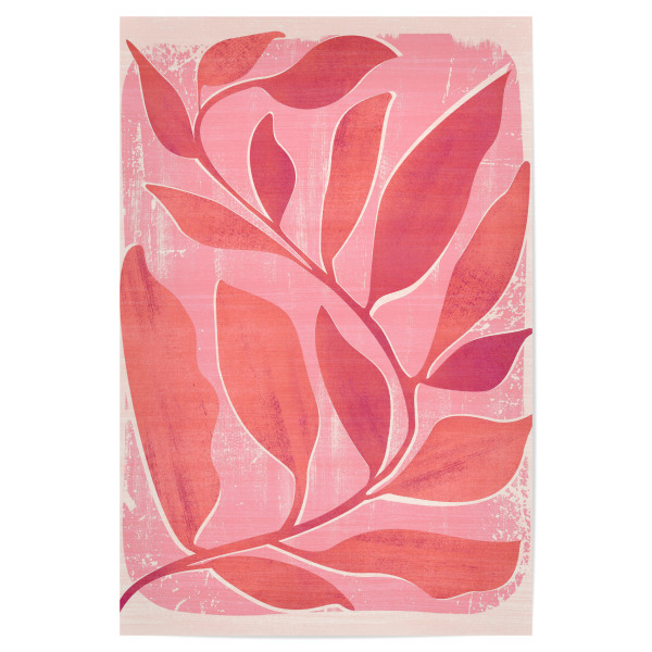 Poster "Blumen tanzen" artboxONE - Natur,Floral - Botanisch,Pflanze,Natur,Organisch,Tropisch,Skurril,Hell,Fröhlich,Bunt,Malerei,Böhmisch,Pink