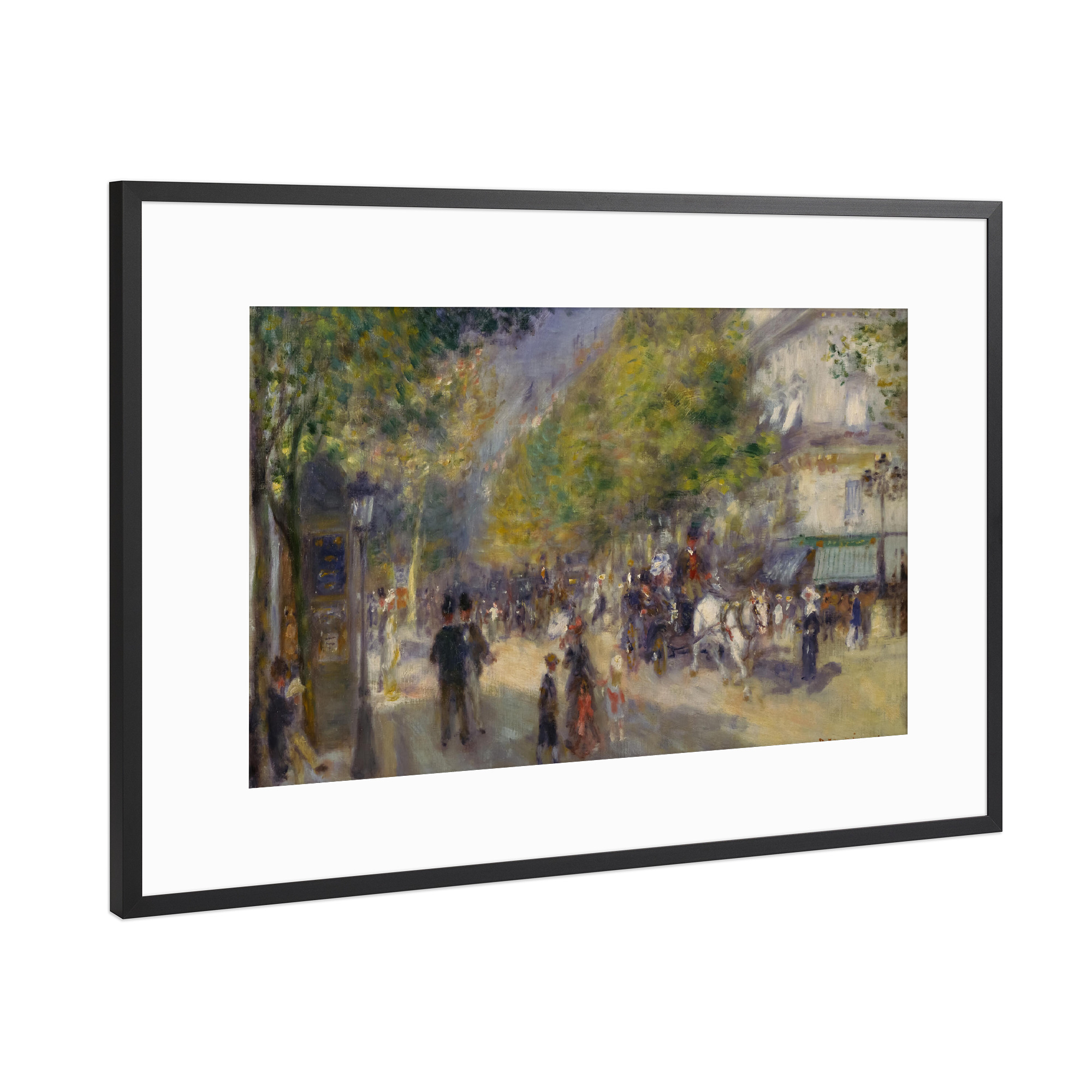 Poster mit Rahmen Schwarz (Metallic) "Die Grands-Boulevards" artboxONE - Städte,Reise,Architektur,Städte / Paris,Reise / Länder