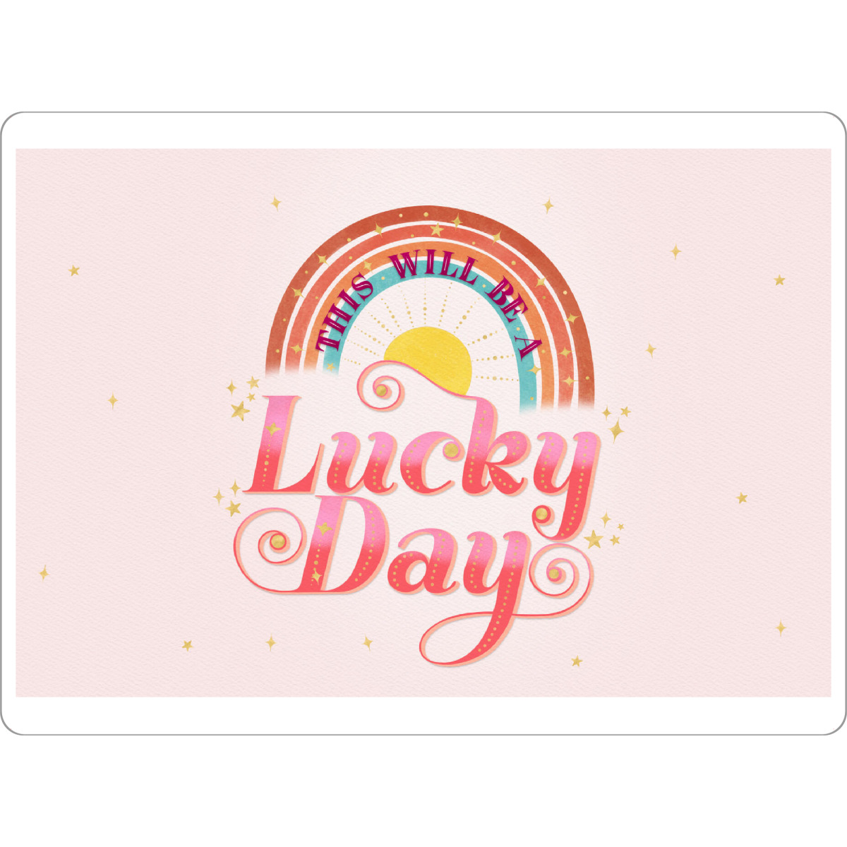 Tischset "Lucky Day" artboxONE - Typografie,Liebe