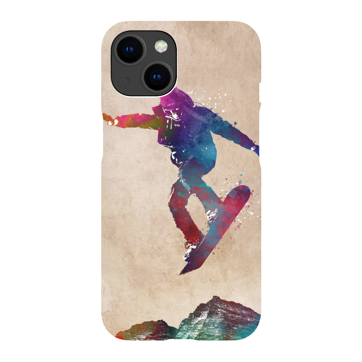 iPhone "Snowboard-Sport-Illustration" Premium-Case Handyhülle artboxONE