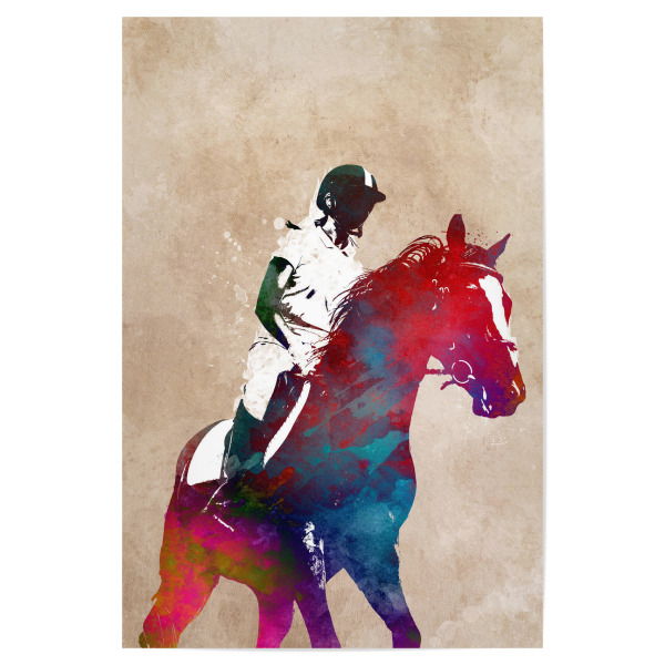 Poster "Reitsport" artboxONE - Sport - Reiten,Pferd,Sport,Illustration,Reitkunst