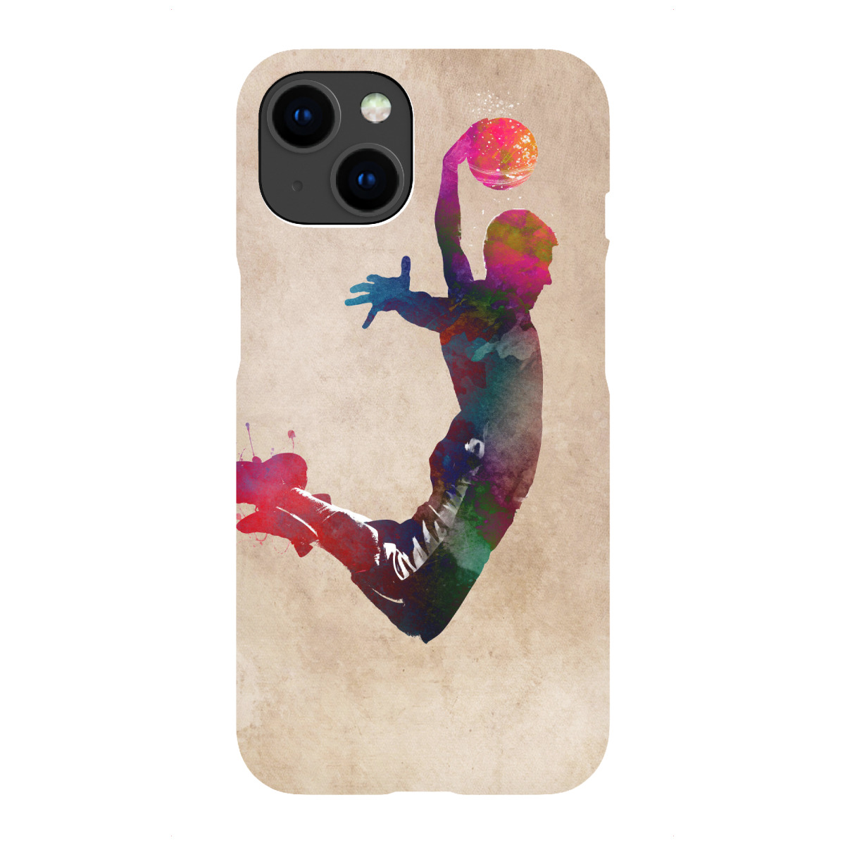 iPhone "Abbildung des Basketballspielers" Premium-Case Handyhülle artboxONE