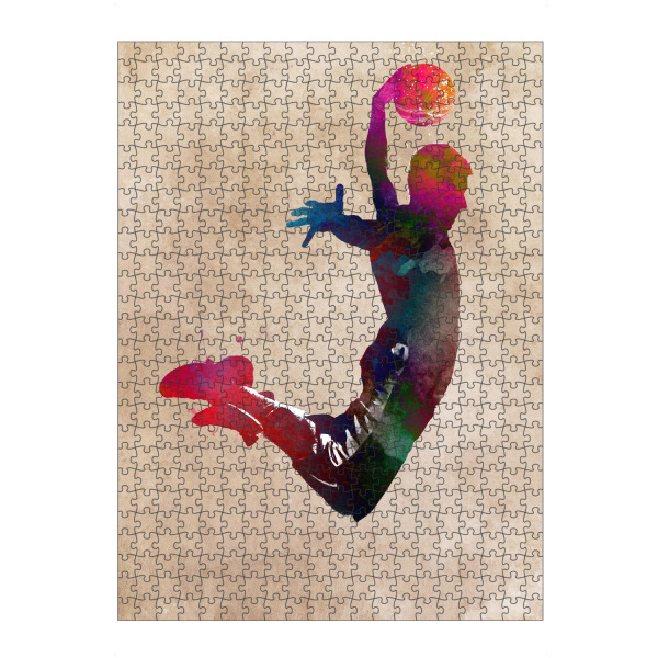 Puzzle Ravensburger "Abbildung des Basketballspielers" artboxONE - Sport - Basketball,Ball,Korb,Abbildung,Sport - Bild basketball