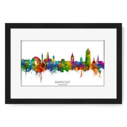 Darmstadt Deutschland Skyline txt