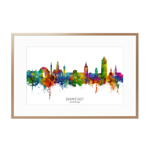 Darmstadt Deutschland Skyline txt