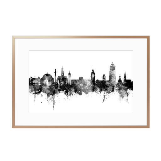 Darmstadt Skyline black