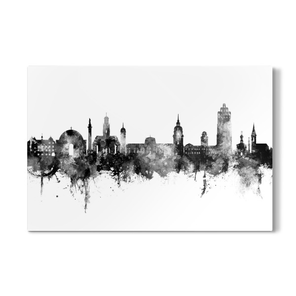 Galerie-Print "Darmstadt Skyline in schwarz" 30x20 cm artboxONE