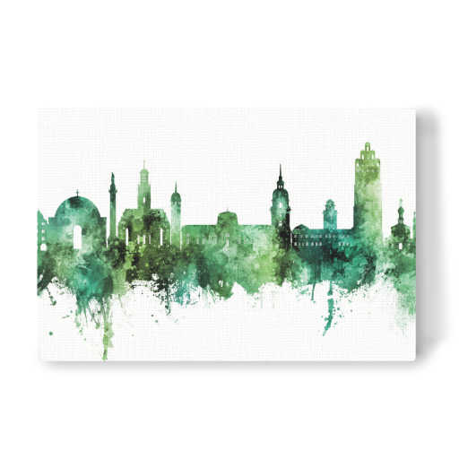 Darmstadt Skyline Grün