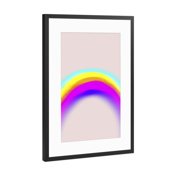 Poster mit Rahmen Schwarz (Metallic) "Space Third" artboxONE - Abstrakt,Für Mama,Für Papa,Galaxy