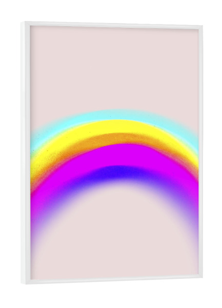 Poster mit weißem Rahmen "Space Third" artboxONE - Abstrakt,Für Mama,Für Papa,Galaxy