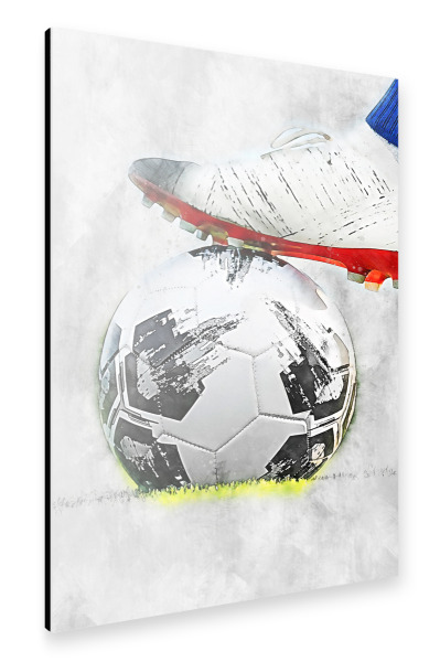 Alu-Dibond "Football 6 (matart)" 30x20 cm artboxONE