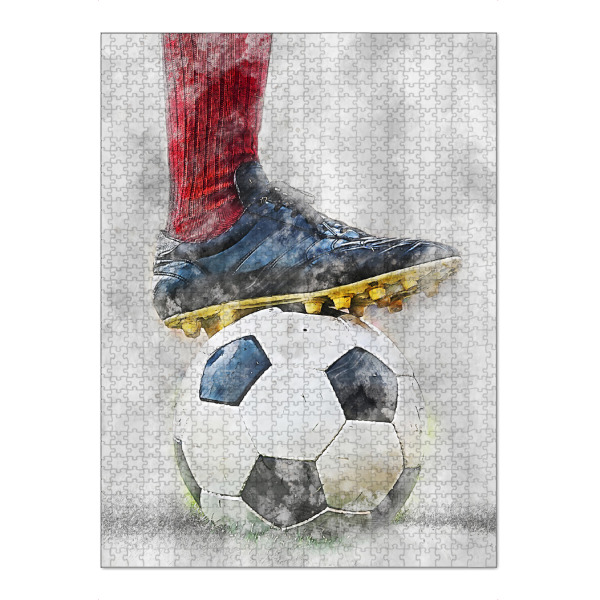 Puzzle Ravensburger "Football 4 (matart)" artboxONE - Sport,Sport / Fußball - Fußball,Fußballer,Fußball,Spieler,Ball,Team,Sport - Bild fußball