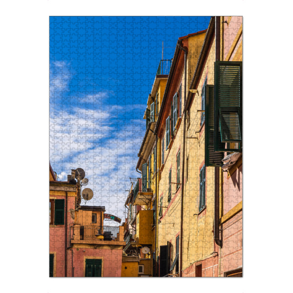 Puzzle Ravensburger "Fenster, Häuser, Dorf" artboxONE - Reise,Architektur