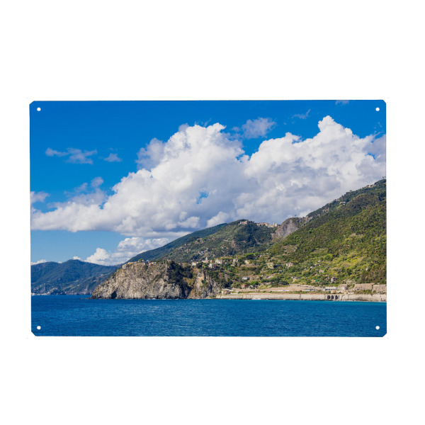 Metall Poster "Mittelmeer, Steilküste, Himmel" artboxONE - Natur,Reise,Architektur,Reise / Strand und Meer