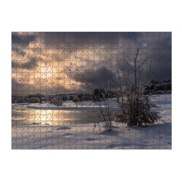 Puzzle Ravensburger "Sonnenaufgang im Winter" artboxONE - Natur,Reise